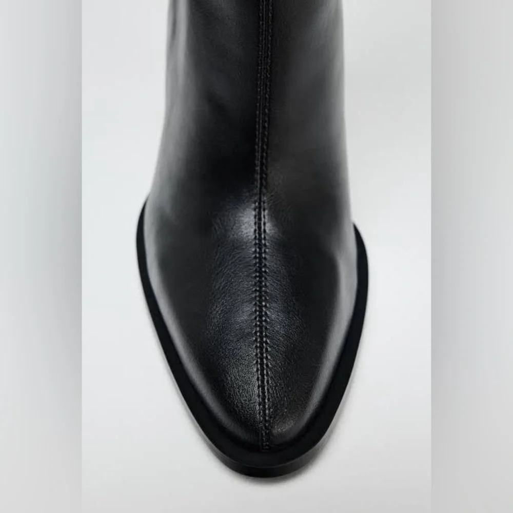ZARA NWT! XL OVER‎ THE KNEE HEELED BOOTS